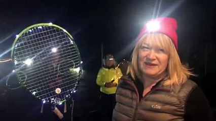Withnell Fold Tennis Club mark the ending of lockdown with a midnight game