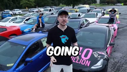 Mr beast Gave 40_000_000th Subscriber 40 Cars || Akay