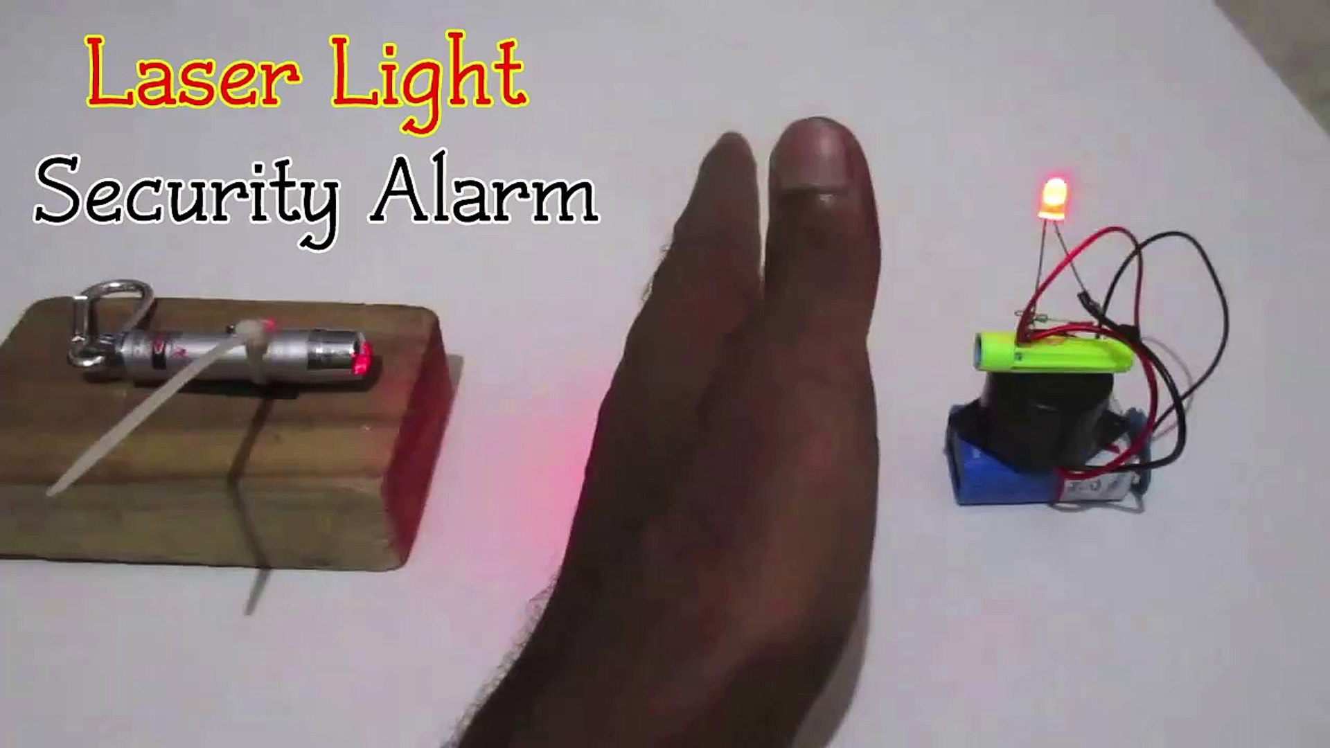 Laser Security Alarm DIY | How to Make Laser Security System At Home | Homemade  Laser Light Security Alarm - video Dailymotion