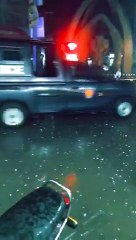 ice falling in my city