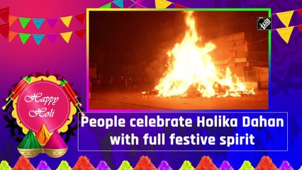 People celebrate Holika Dahan with full festive spirit