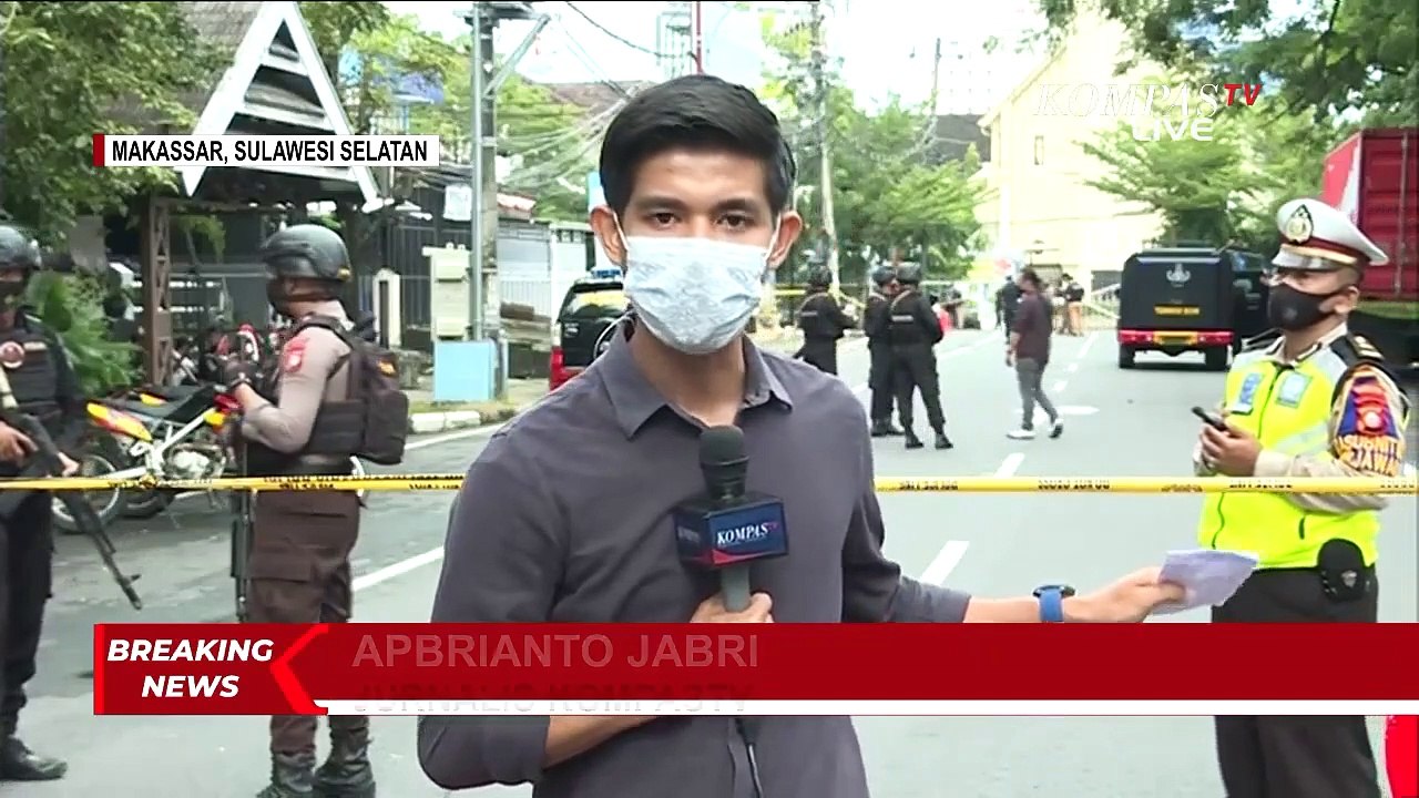 Kondisi Terkini Lokasi Bom Bunuh Diri di Gereja Katedral Makassar, Masih Dijaga Ketat Polisi!