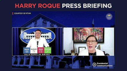 Harry Roque press briefing for Monday, March 29