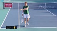 Cramping Medvedev clings on to beat Popyrin