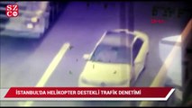 İstanbul'da helikopter destekli trafik denetimi