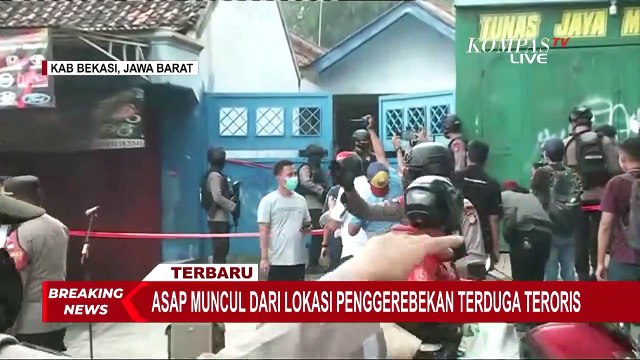 Terbaru! Ledakan Terjadi di Lokasi Penggerebekan Terduga Teroris