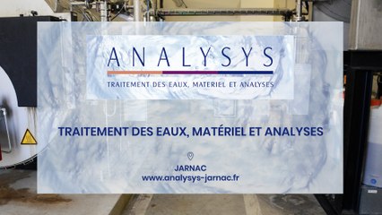 Analysys, traitement des eaux, matériel et analyses à Jarnac.