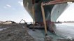 Canal de Suez bloqué: le porte-conteneurs quasiment remis dans la bonne direction