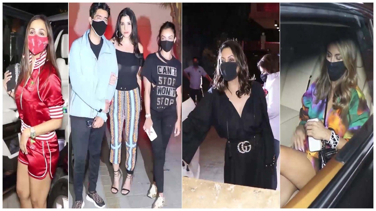 Malaika-Arjun, Sanjay-Maheep, Karan—Manish & Seema Khan attend a party at Amrita Arora’s house