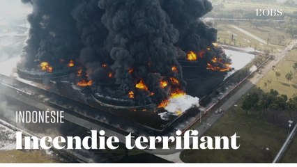 Un gigantesque incendie se déclare dans une raffinerie en Indonésie