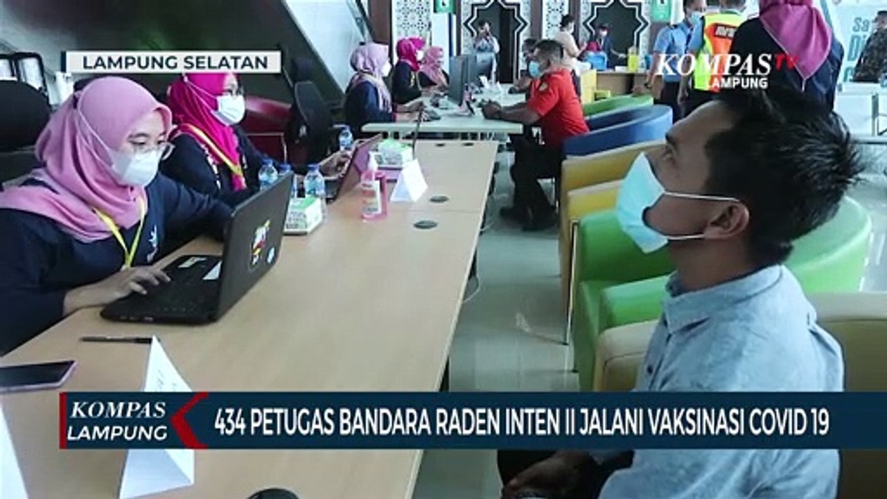 434 Petugas Bandara Radin Inten II Jalani Vaksinasi Covid-19