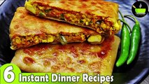 6 Lockdown Recipes  | 6 Easy Dinner Recipes | Indian Dinner Plan | Dinner Ideas | Restaurant Style