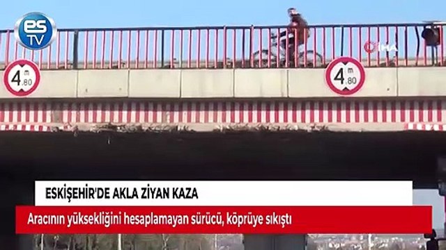 Eskişehir'de akla ziyan kaza