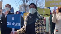 DEVA'lı kadınlar İstanbul Sözleşmesi için Danıştay'a yürüdü