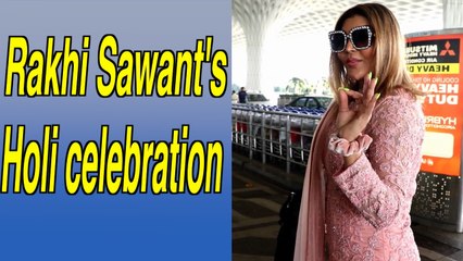 Rakhi Sawant flies off to Goa for Holi celebration