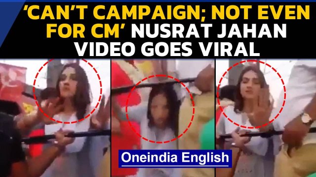 Nusrat Jahan video goes viral, actress says ‘can’t campaign for more than one hour’ | Oneindia News