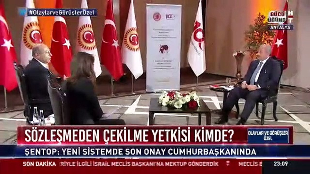 Şentop: Cumhurbaşkanı isterse Avrupa İnsan Hakları Sözleşmesi’nden de Montrö Sözleşmesi’nden de çıkabilir, buna yetkisi var