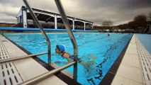Hathersage outdoor swimming pool reopens after lockdown, March 29th 2021