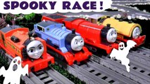 4 Thomas and Friends Trains have a Spooky Halloween Race with the Funny Funlings and a Ghost in this Family Friendly Full Episode English Toy Story Video for Kids by Kid Friendly Family Channel Toy Trains 4U
