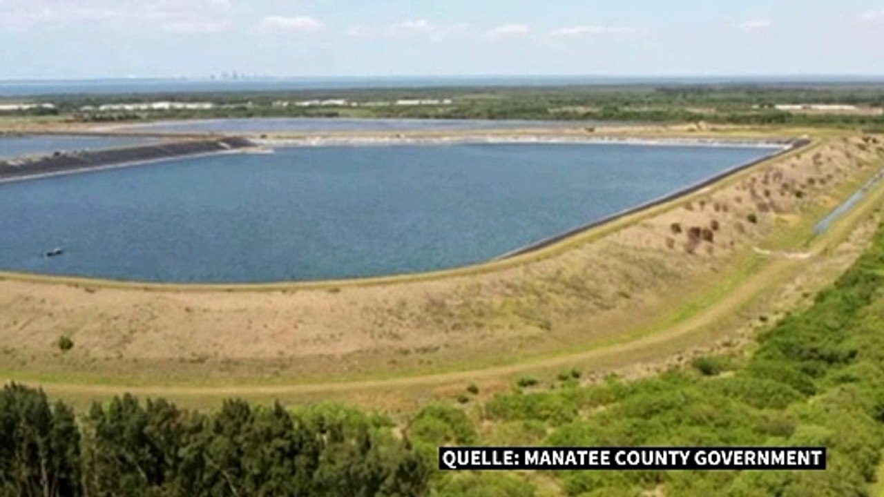 Kein zweites leck in undichtem abwasserbecken in florida