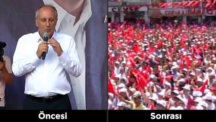Muharrem İnce'nin şirin görünme çabası boşa çıktı: Bu kez çocuk kaçtı