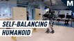 Wobbly humanoid robot is learning to use hands for balance