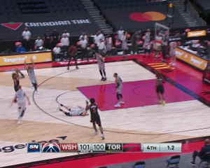 Descargar video: Dagger Trent Jr triple at the buzzer seals Raps win against Wizards