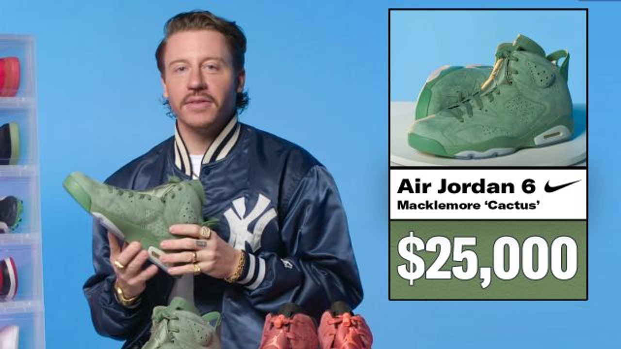 Macklemore Shows Off His Sneaker Collection