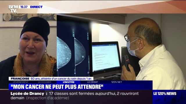 Atteinte d'un cancer du sein, Françoise, 60 ans, n'a pas pu être soignée normalement à cause des déprogrammations et la situation s'est aggravée