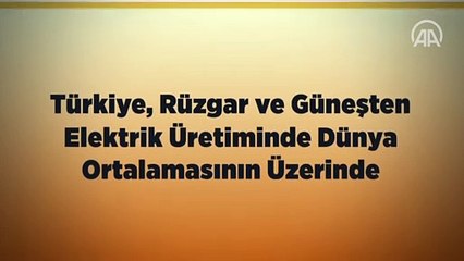 Güneş ve rüzgardan elektrik üretiminde dünya ortalamasının üzerindeyiz