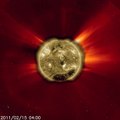 X class solar flare and CME