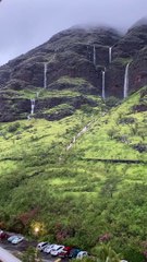 Waterfalls in Makaha Valley
