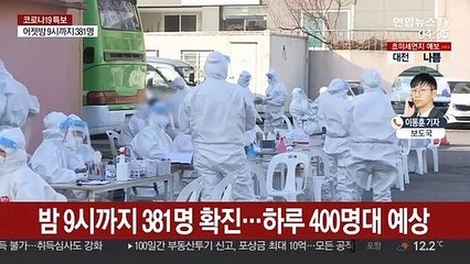 신규 확진 400명대 예상…일상 속 집단감염 지속