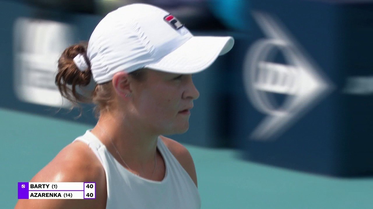 Miami Open highlights: Barty v Azarenka