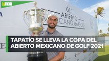 Álvaro Ortiz es campeón del Abierto Mexicano de Golf