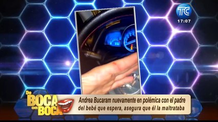 Andrea Bucaram denunció la agresión del padre de su hijo