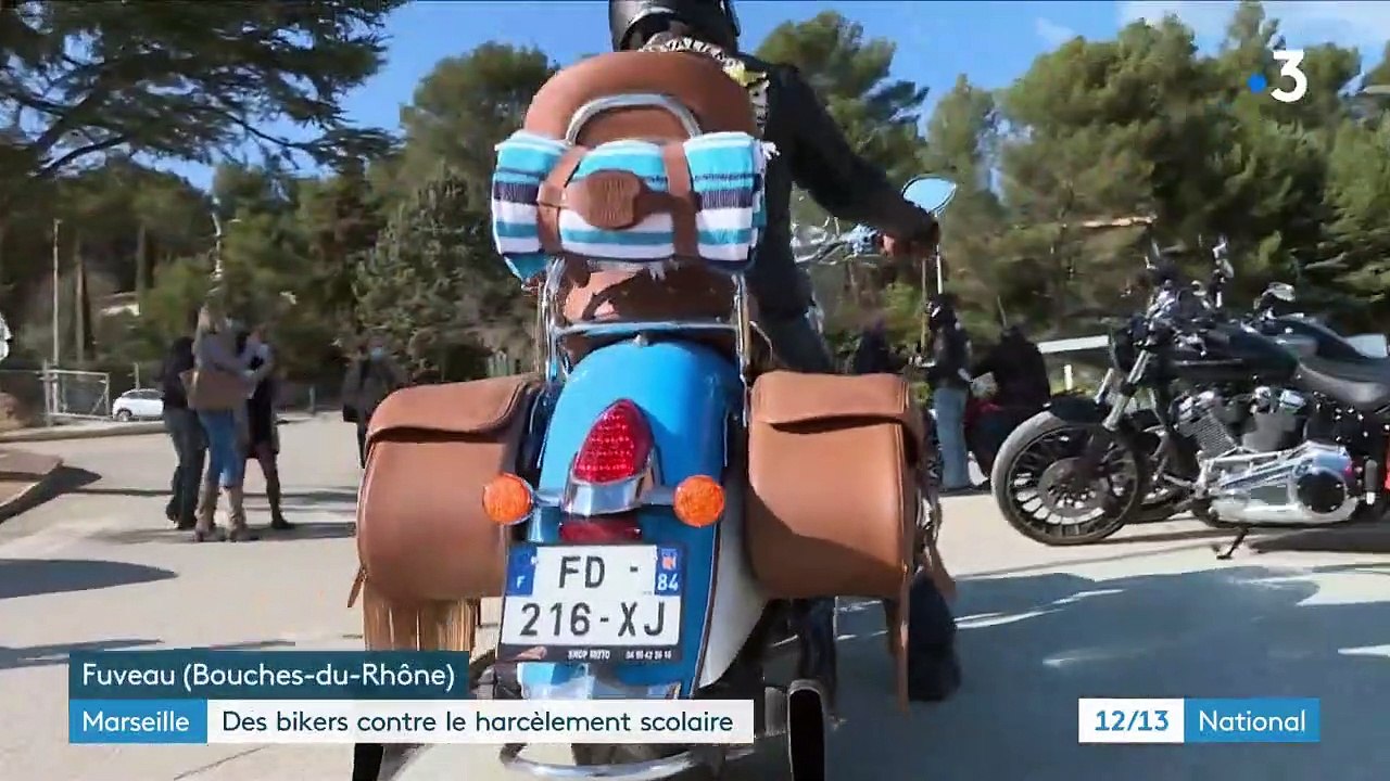 FUVEAU :  des bikers viennent en aide à un enfant victime de harcèlement scolaire