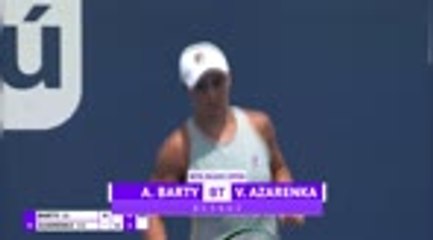 Télécharger la video: Barty makes Miami last eight after Azarenka battle