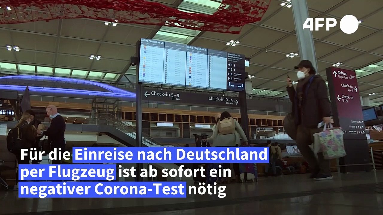 Testpflicht für Flugreisende gilt ab sofort