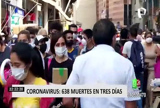 Covid-19 en Perú: el Minsa reportó 638 muertes por coronavirus en tres días