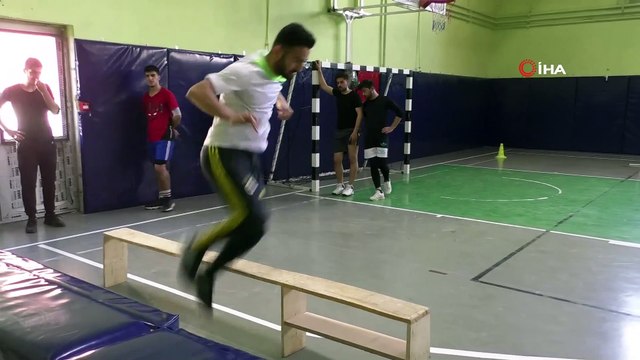 Hakkarili gençler polis olmak için ter döküyor