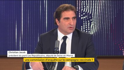 Covid-19 : les Républicains s'associeront "bien évidemment" à la demande des députés socialistes de créer une commission d'enquête sur la gestion de la campagne vaccinale, indique Christian Jacob, le président du parti LR