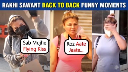 Rakhi Sawant Back To Back Funny Moments With Media