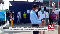 Elecciones 2021: ONPE realizó simulacro de votación en la Videna