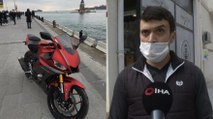 Kadıköy’de, kredi çekerek aldığı lüks motosiklet saniyeler içerisinde çalındı