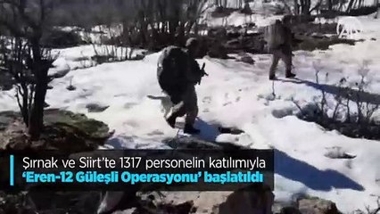 Şırnak ve Siirt'te 'Eren-12 Güleşli Operasyonu' başlatıldı