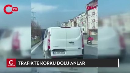 Trafikte korku ve panik anları