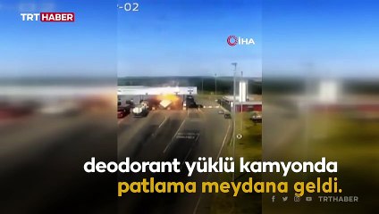 Brezilya'da deodorant yüklü kamyon patladı: 4 ölü