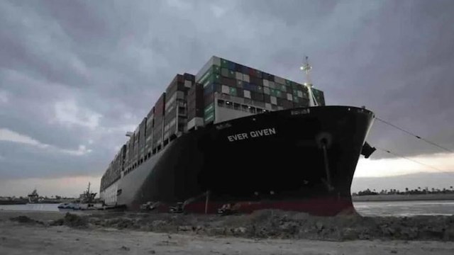 Giant ship blocking Suez Canal refloated