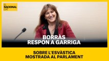 Borràs respon a Garriga, sobre l'esvàstica mostrada al Parlament